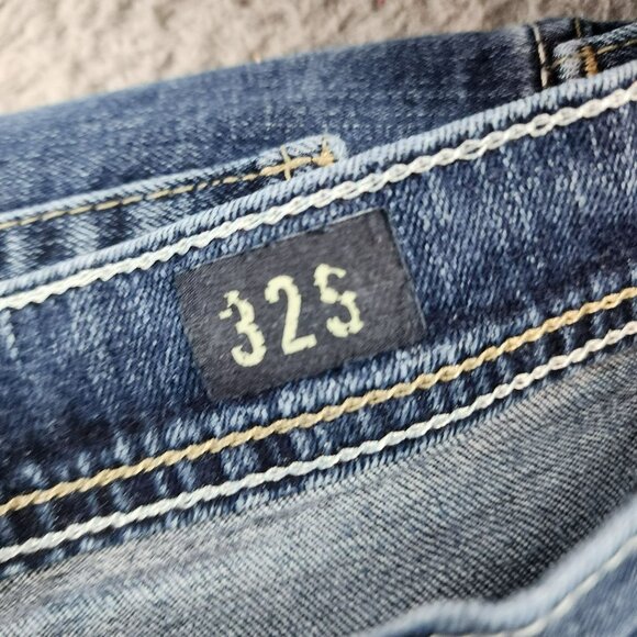 Reclaim Jeans Womens 32 Petite Medium Wash Stretch Mid Rise Regular Bootcut - Picture 14 of 15